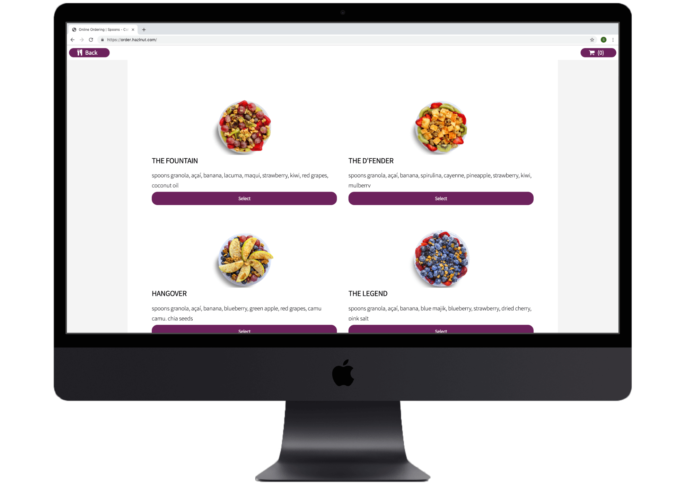 Image of Computer Showing Branded Online Ordering Website